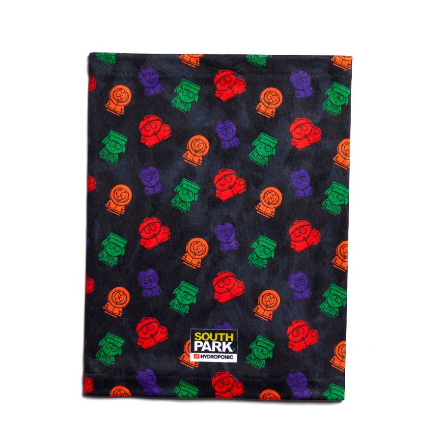 Hydroponic - Wholesale Neck Gaiter/Snood - Unisex - SOUTH PARK Tie Dye Black Neck Warmer HW100-032