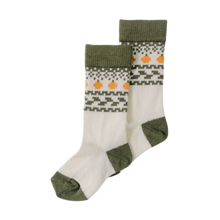 Vintage Pumpkin Knee High Sock, Baby + Kid for wholesale by Little Millers