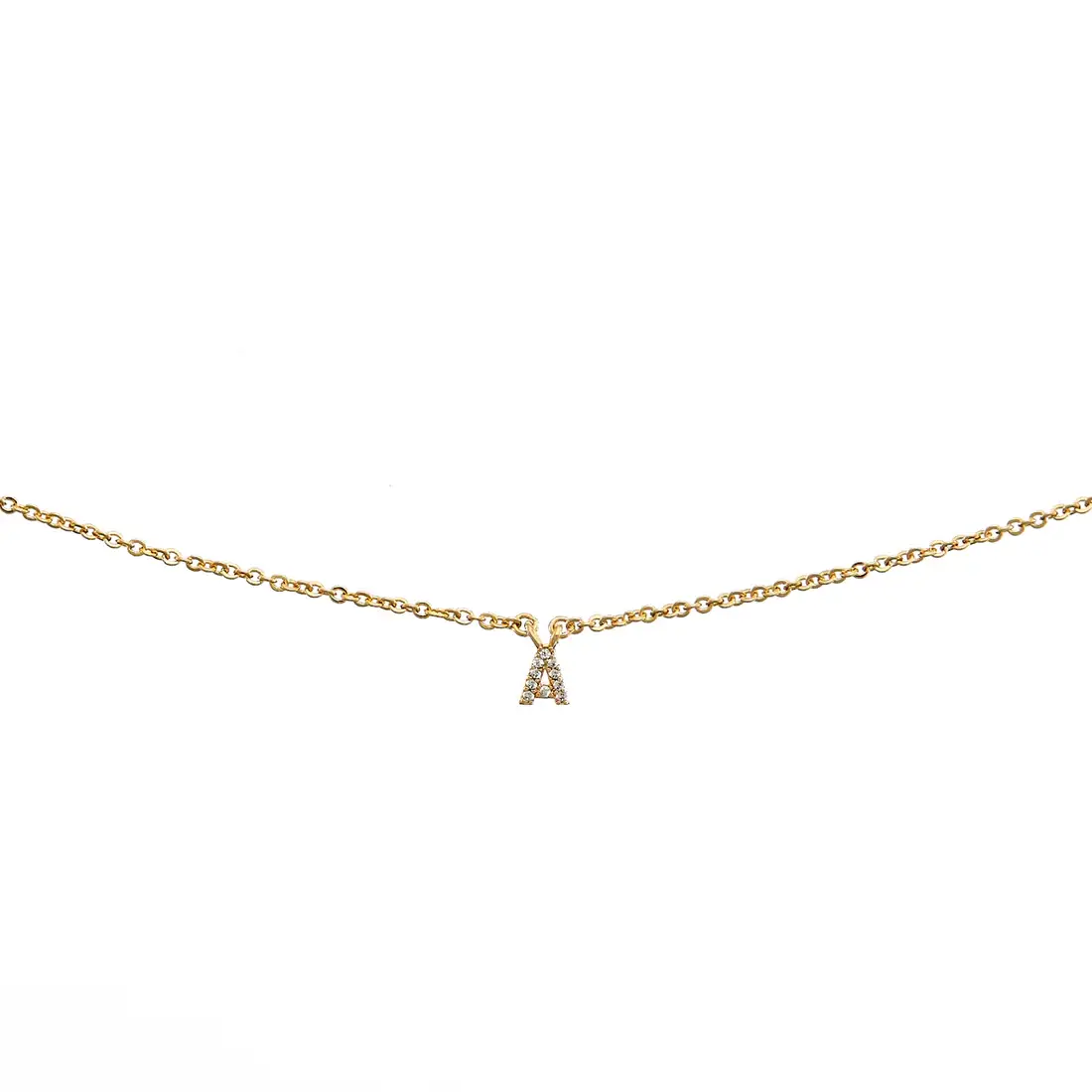 Brenda Grands Jewelry - Wholesale Jewelry Set - 18K Gold Dainty Shiny Initial Necklace - Set of 163