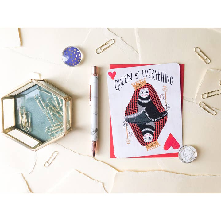 Paper Loop | Hand-Painted Greeting Cards - Wholesale Mother's Day Card - Queen of Everything, Cute Funny Mother's Day Card2
