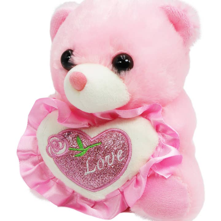 Cap Zone - Wholesale Stuffed/Plush Toy - Kids & Baby - Love Heart Teddy Bear Plush Stuffed Toy - 6 Inch8