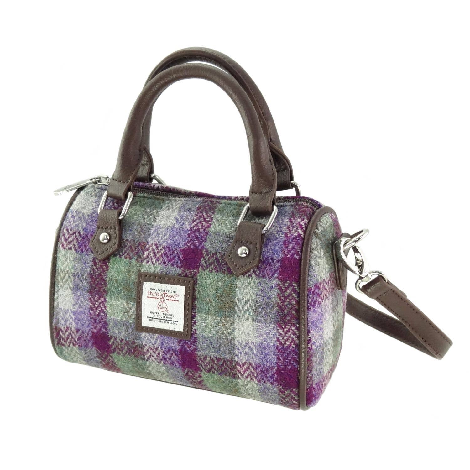 Glen Appin Of Scotland - Wholesale Top Handle Bag - Women's - LB1203 Harris Tweed 'Kilbride' Mini Bowling Bag23