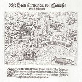 Carthagène 1599 pour la vente par Historic Urban Plans, Inc.