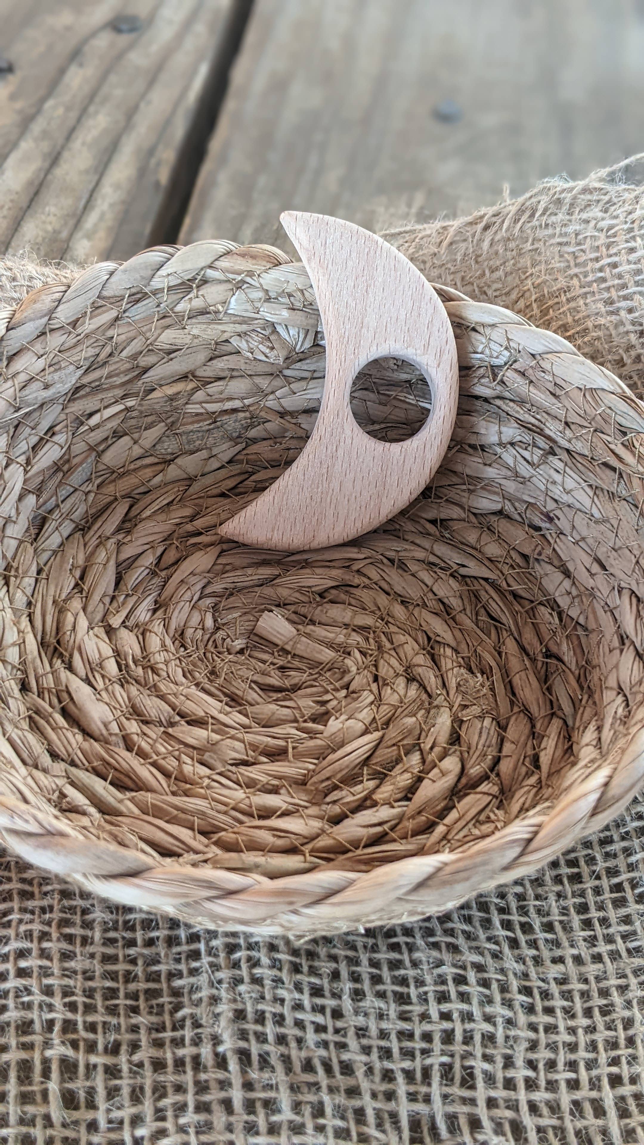 Brombie - Wholesale Teether (Not Clip-On) - Baby - Faux leather clip with wood teether & matching attachment4