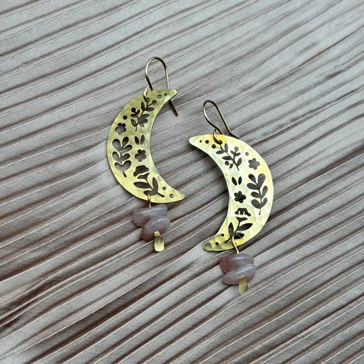 Fluff Hardware - Wholesale Dangle Earrings - Handmade Moon Garden Earrings