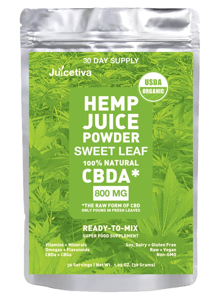 Hamp Juice Pulver 30 dages søde blade for engroshandel hos Juicetiva Hemp Juice