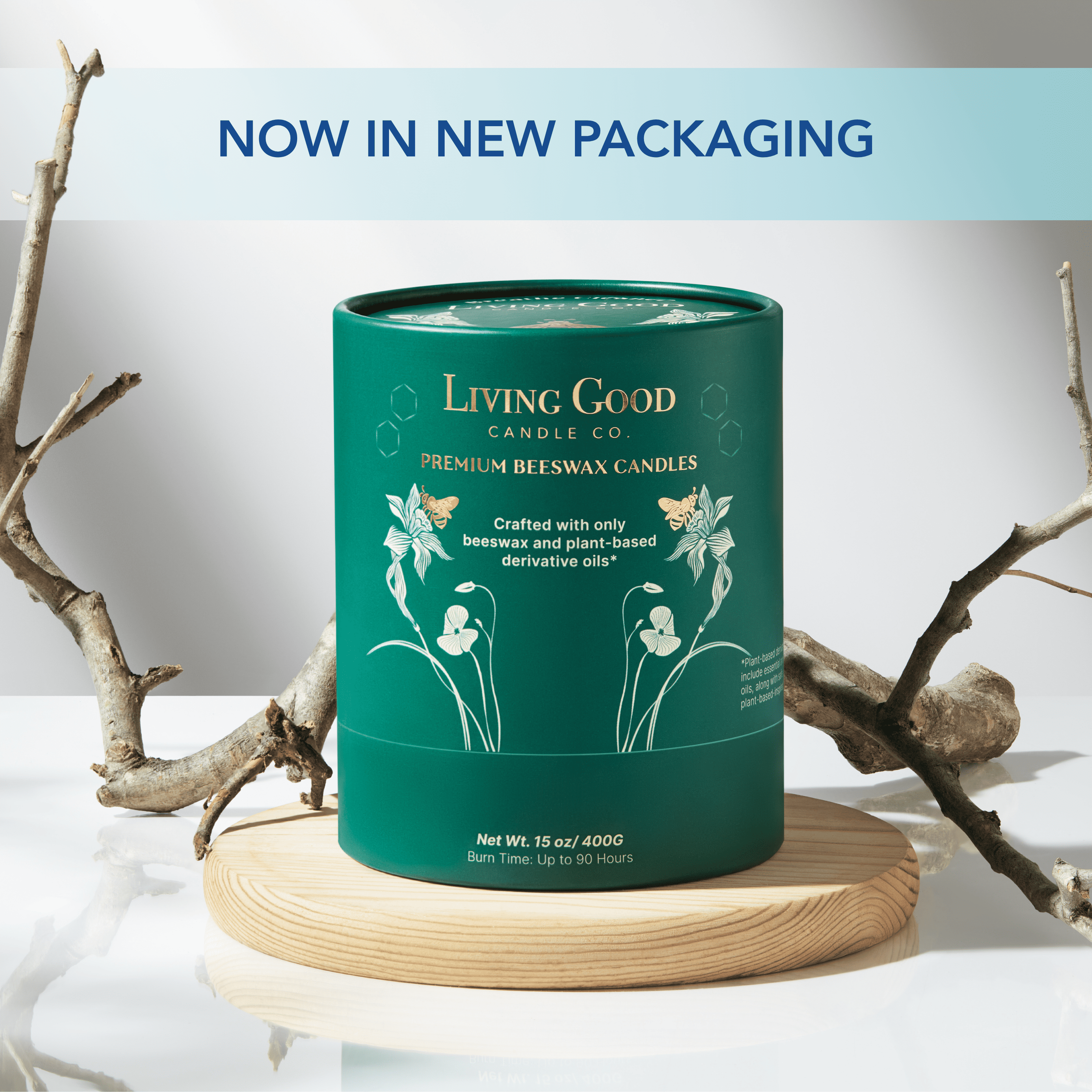 Living Good Candle Co. - Wholesale Jar/Filled Candle - Coastal Breeze - Beeswax Candle - Ocean Fresh Citrus9