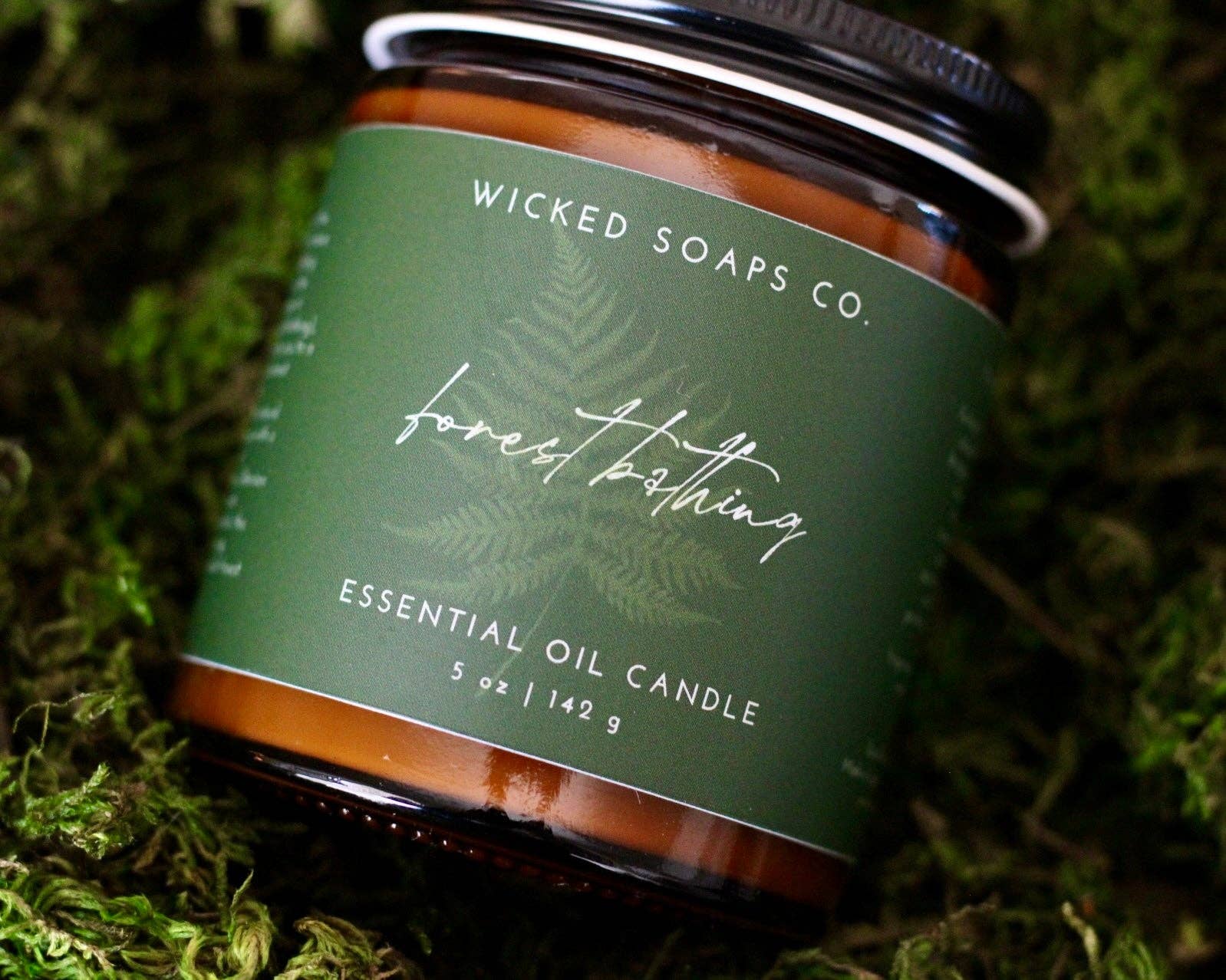 Wicked Soaps Co. – wholesale Jar/filled candle – Forest Bathing Essential Oil Candle | Soy Wax Candle2