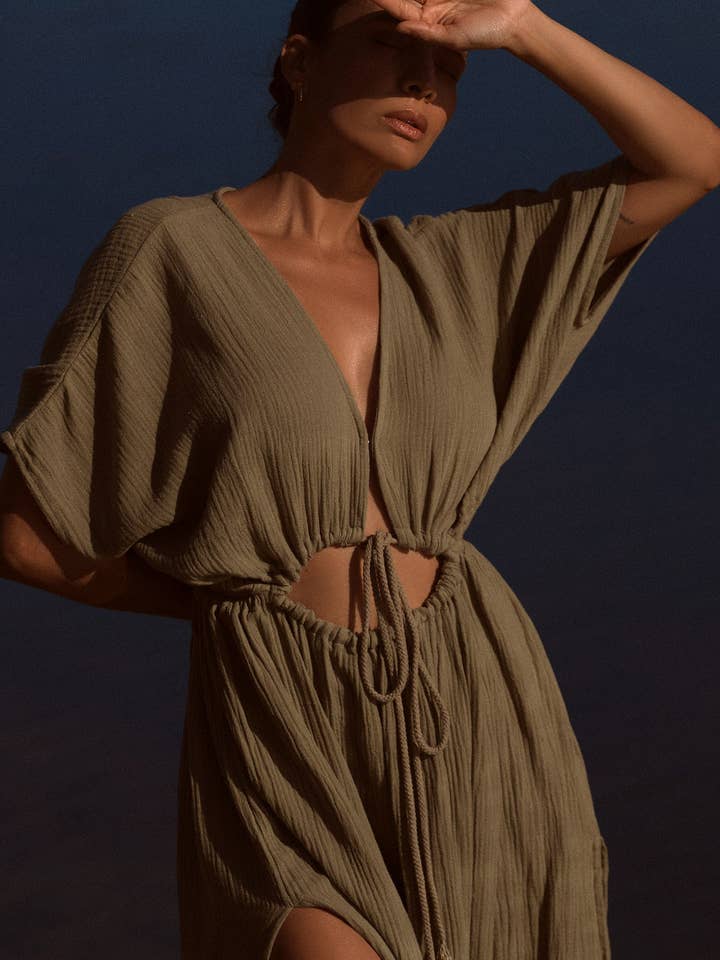 GIO MAX DRESS - GREEN for wholesale by BEFORE ANYONE ELSE