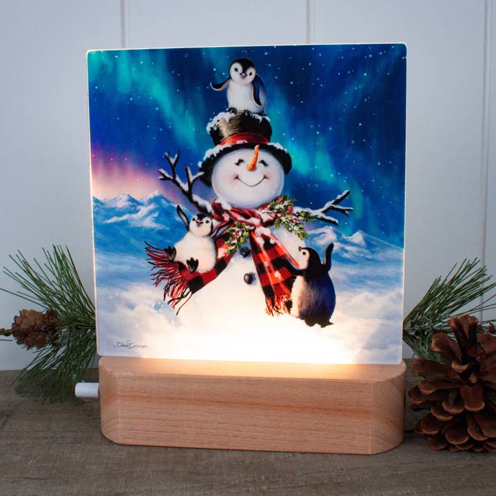 Penguin Snow Day LED Nightlight for wholesale by Glow Decor