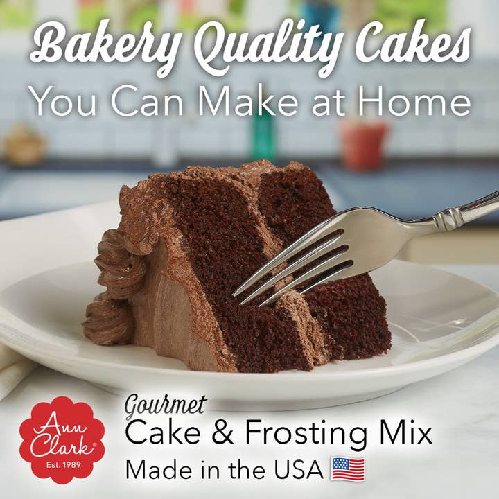 Ann Clark - Wholesale Cake Mix - Gourmet Chocolate Cake Mix with Chocolate Mousse Frosting