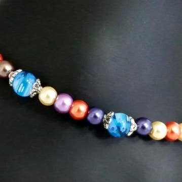 Semiprecious Stone Silver Anklets for wholesale by Costello International