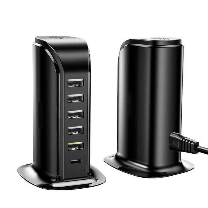 Tech Trendz - Wholesale Dock en standaard voor telefoon - 6 USB-oplaadtoren2