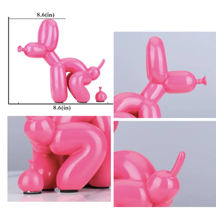 IVORE.GROUP (We cover All Import duty) - Wholesale Decorative figurine - Poop Balloon Dog Statue11