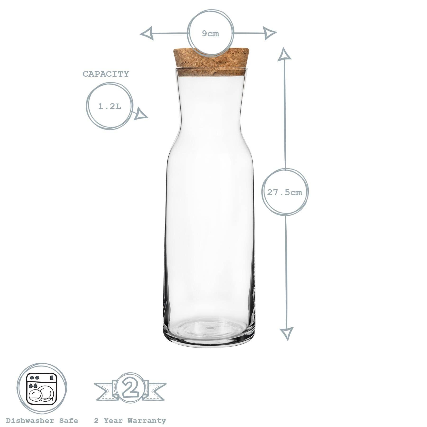 Rinkit Ltd – wholesale Carafe – Bormioli Rocco Aquaria Glass Water Carafe Lid Clear 1.2L2