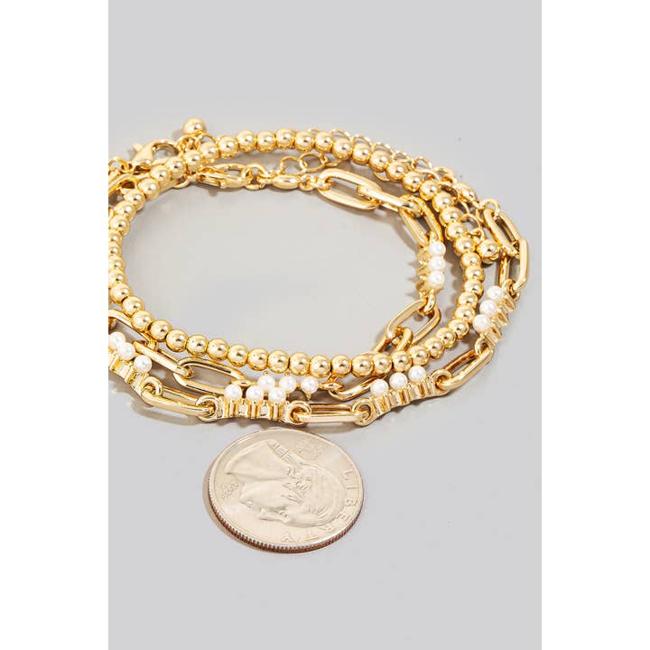 PLG Perleperler blandede lagdelte kædearmbånd for engroshandel på Faire2