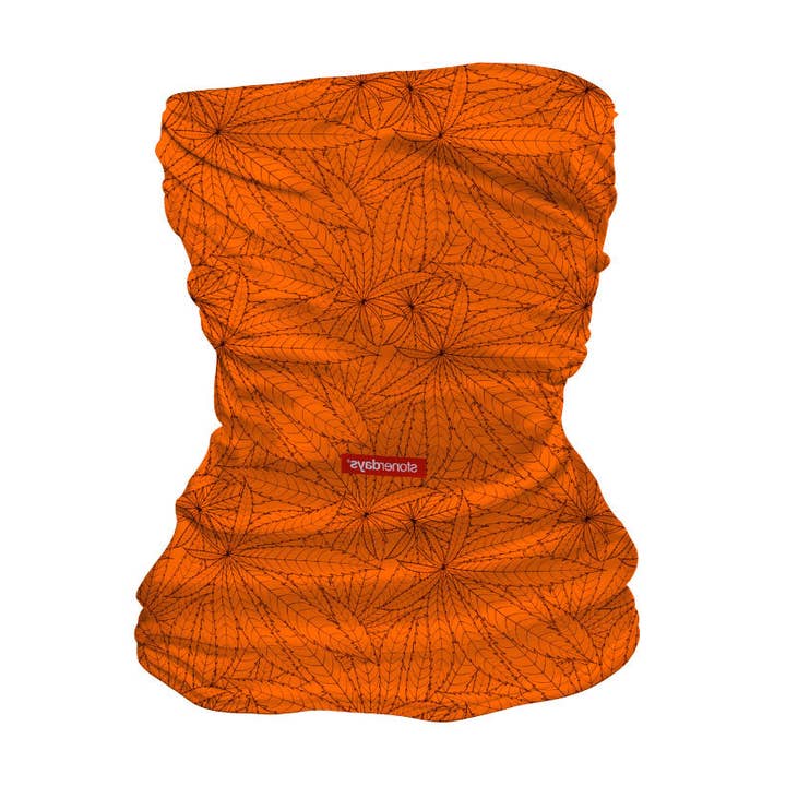 Autumn Leaves Neck Gaiter for wholesale by StonerDays Apparel