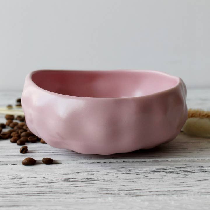 Handmade Deep Plate Cloud Pink 600 ml for wholesale by Pretty Plate