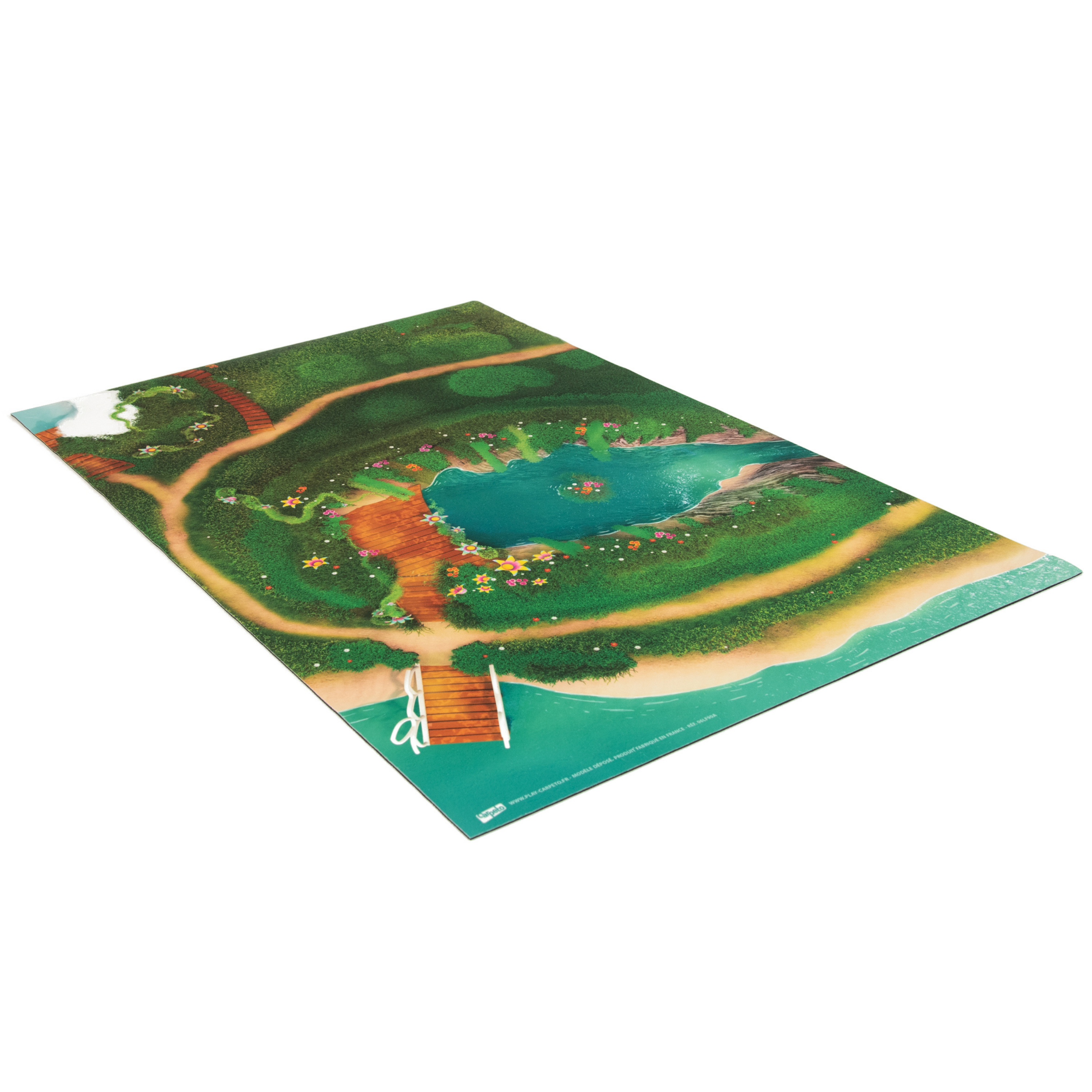 CARPETO - Vente Tapis de jeu – enfant et bébé - Tapis de jeu pour enfants Lagon Féérique - Petit2