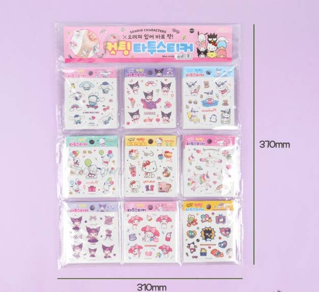 K-Wonderland - Wholesale Sticker - Sanrio Die-Cut Tattoo Stickers – Assorted Characters15