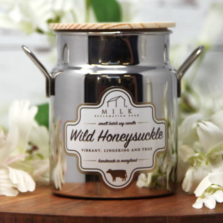 Milk Churn Wild Honeysuckle for wholesale by Milk Reclamation Barn