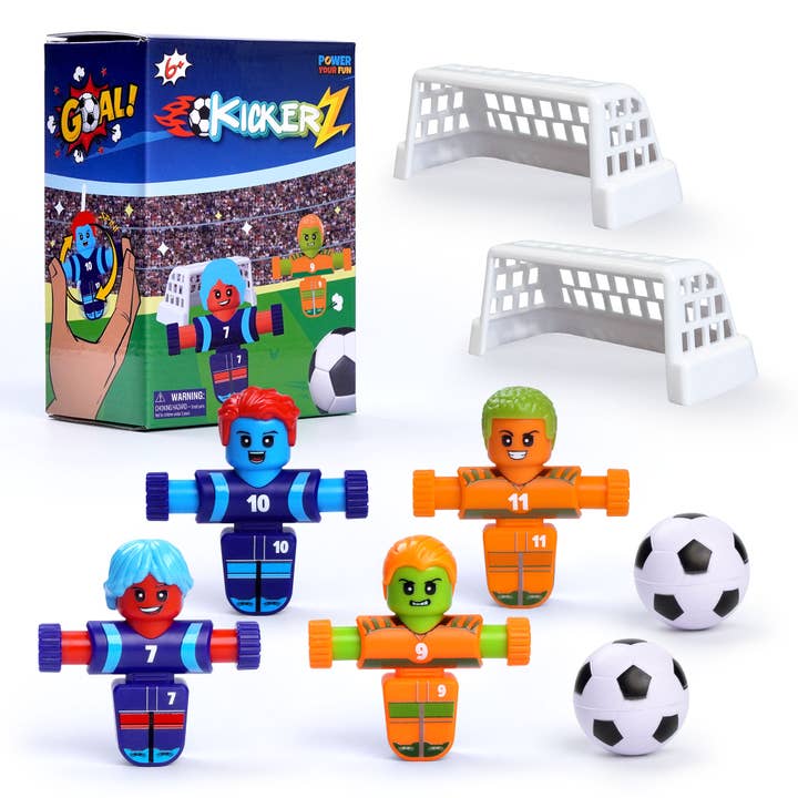 KickerZ Soccer Fidgets Game Set- 8pc Tabletop Soccer Mini for wholesale by USA Toyz