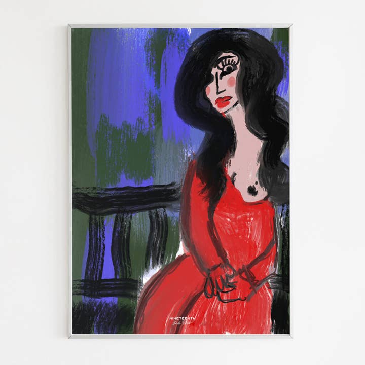 Barbara - Original Digital Art Print for wholesale by Isabella Pistillo