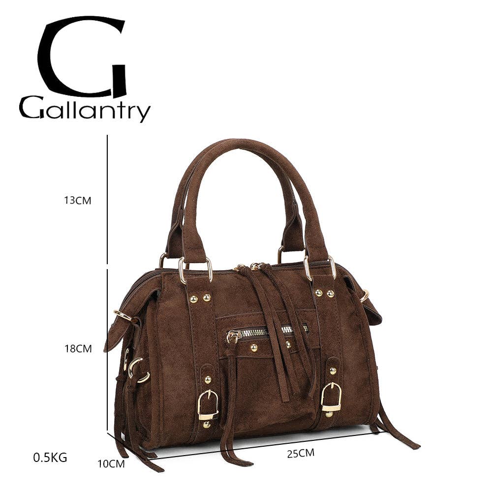 Gallantry – wholesale Shoulder bag – women's – Skyla Small Golden Suede15