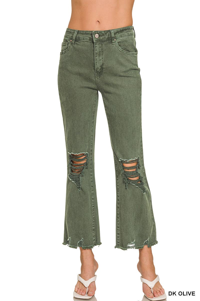 42POPS - Wholesale Jeans - Dames - Gewassen versleten denim jeans24