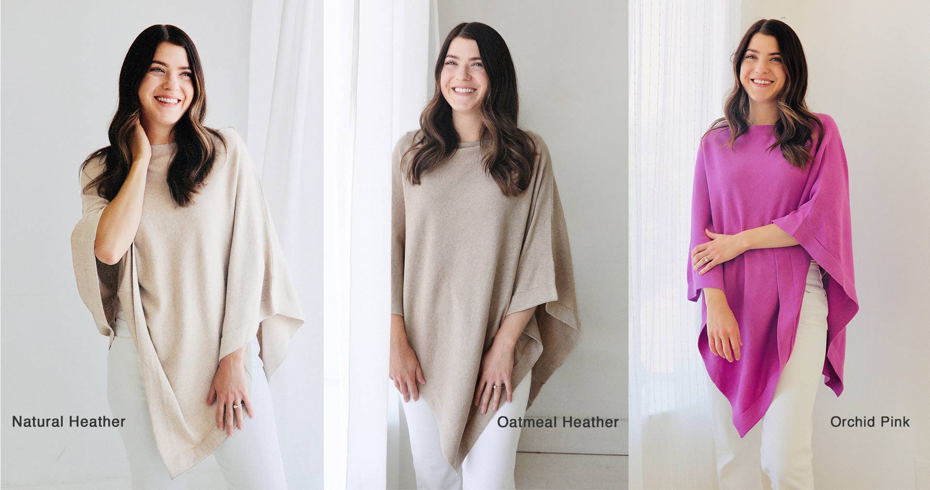 Viverano Organics - Wholesale Poncho - Women's - Women's Eco-Chic Poncho Sweater Knit Pullover (Organic)9