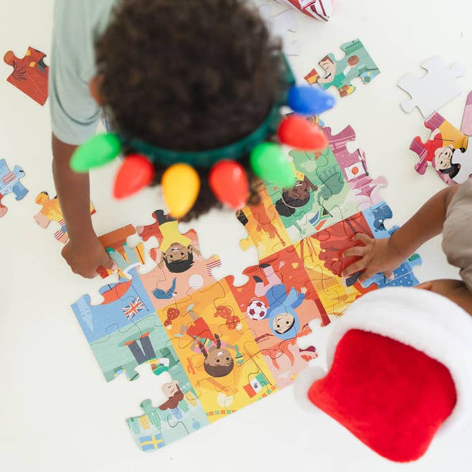 Kids For Culture - Wholesale Puzzle - Kids - Kids of the World: Jumbo Puzzle - 48 Pieces
