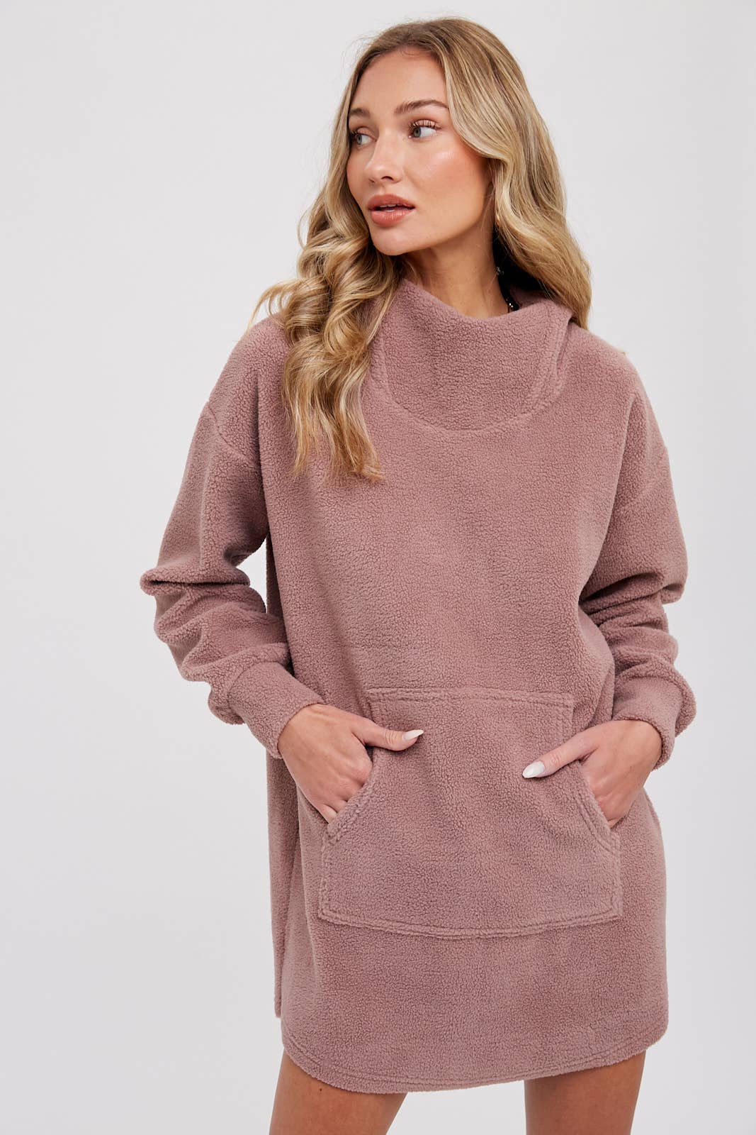 Bluivy - Wholesale Hoodie - Women's - FLEECE HOODIE TUNIC6