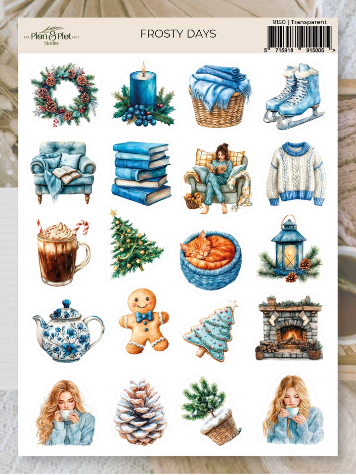 Frosty days | Stickers for wholesale by Plan & Plot Studio