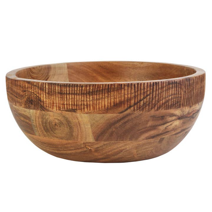 Fitz and Floyd® Mikasa® Pfaltzgraff® - Wholesale Serve Bowl - Fitz & Floyd Caleb Acacia Wood Large Serve Bowl Open Stock