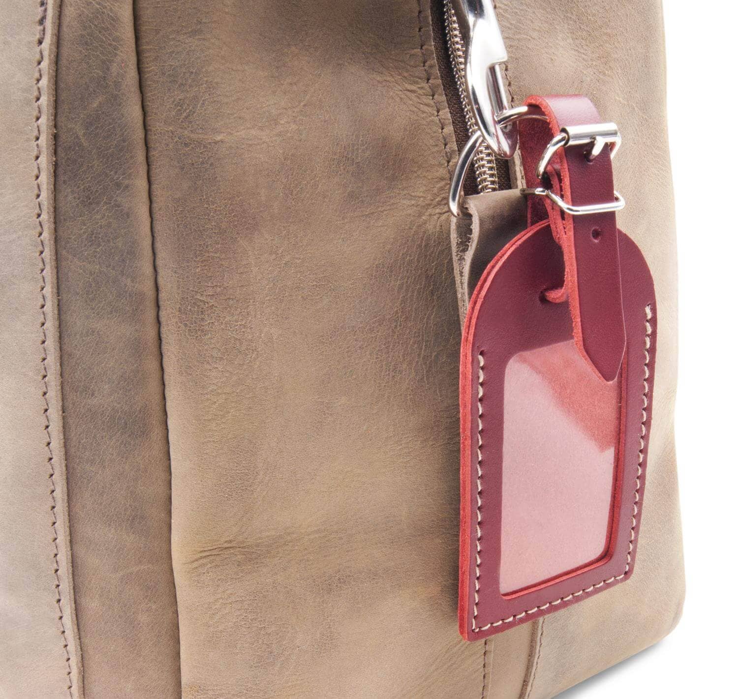 Thielemann Leather Manufacturer – Etiqueta de bagagem por atacado – Etiqueta de bagagem com janela de visualização13