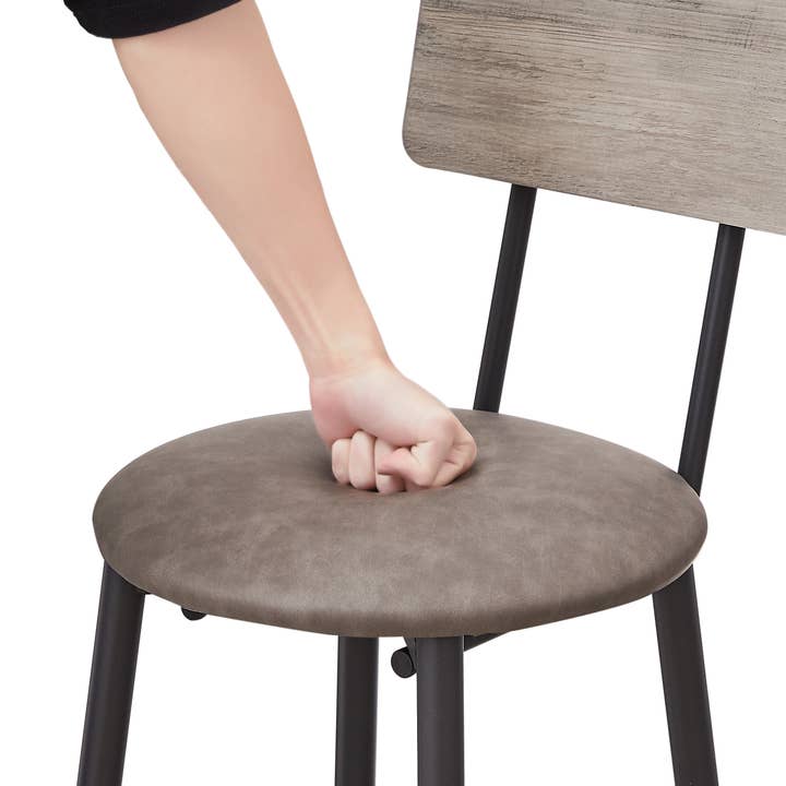 39F Inc. - Vente Tabouret - Tabouret de bar rond avec étagère, tabouret rembourré14