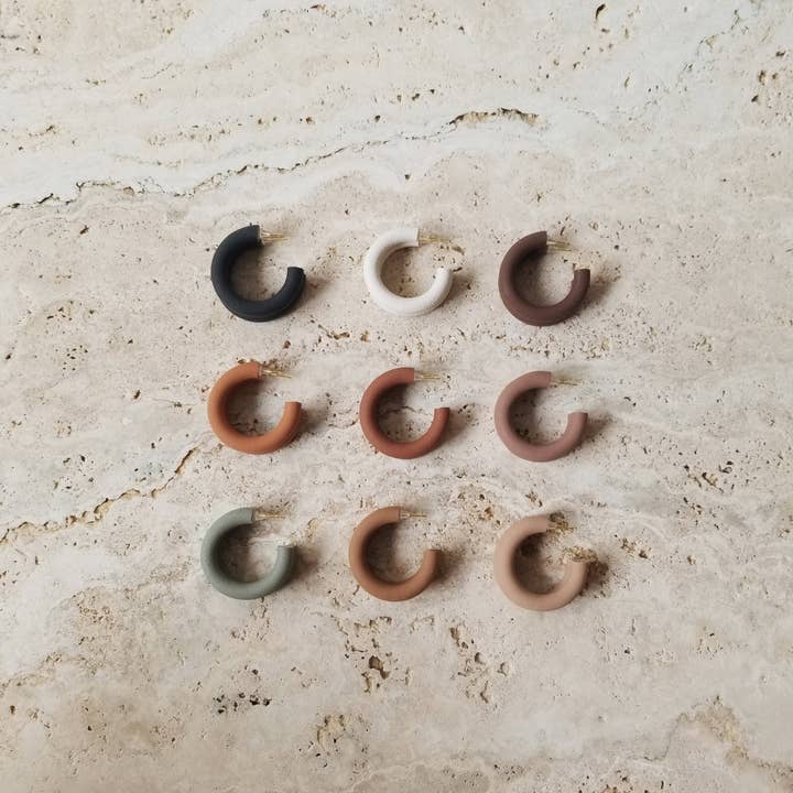 That Clay Girl Co. - Wholesale Hoop Earrings - Polymer Clay Earrings | Small Hoops | Hoop Earrings | Hoops11