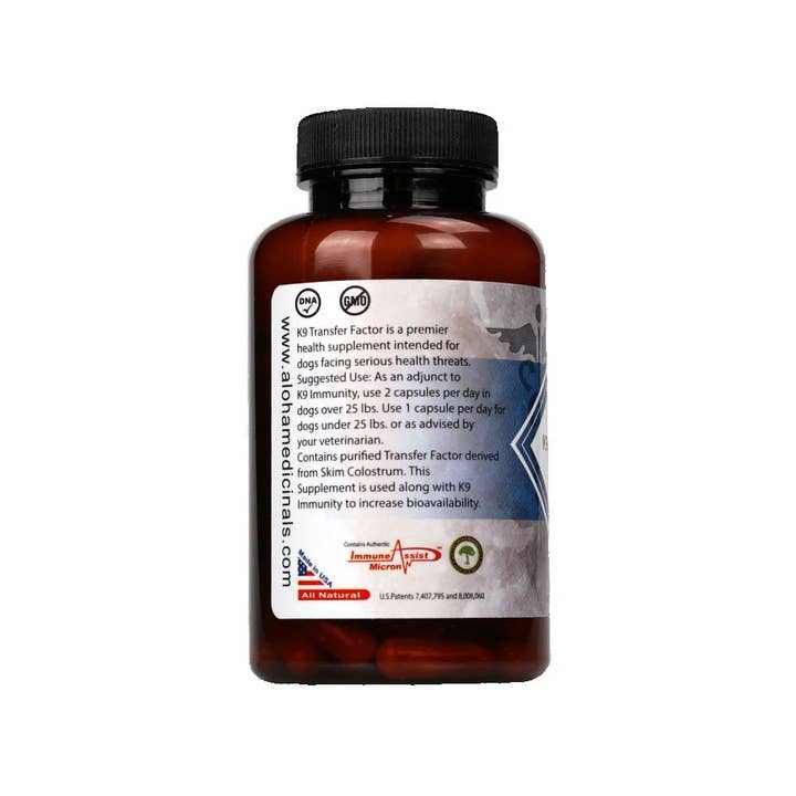Katie's Pet Products - Wholesale Pet Supplement - Dog - ALOHA MEDICINAL K-9 TRANSFER FACTOR 90 capsules