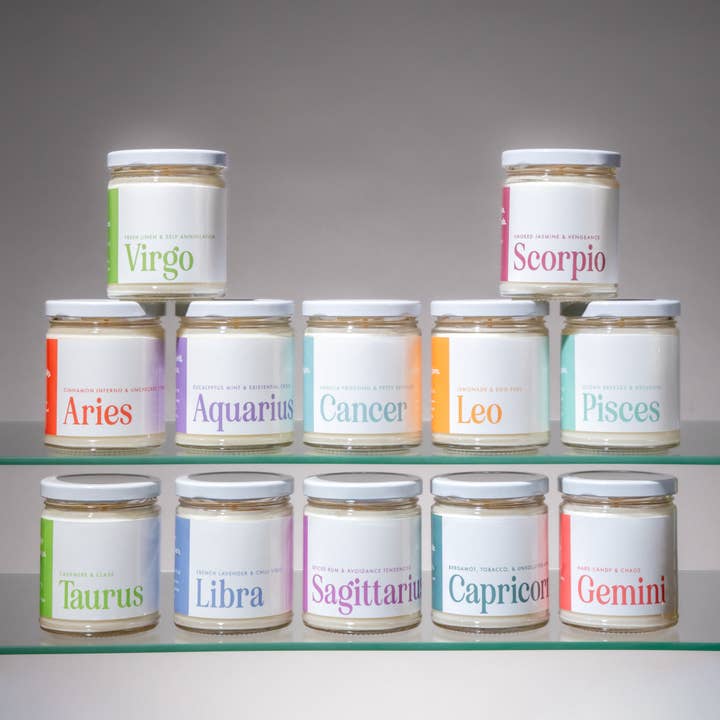 Gateway Astrology Candle Multipack Set | Funny Candles for wholesale by Whiskey River Soap Co.