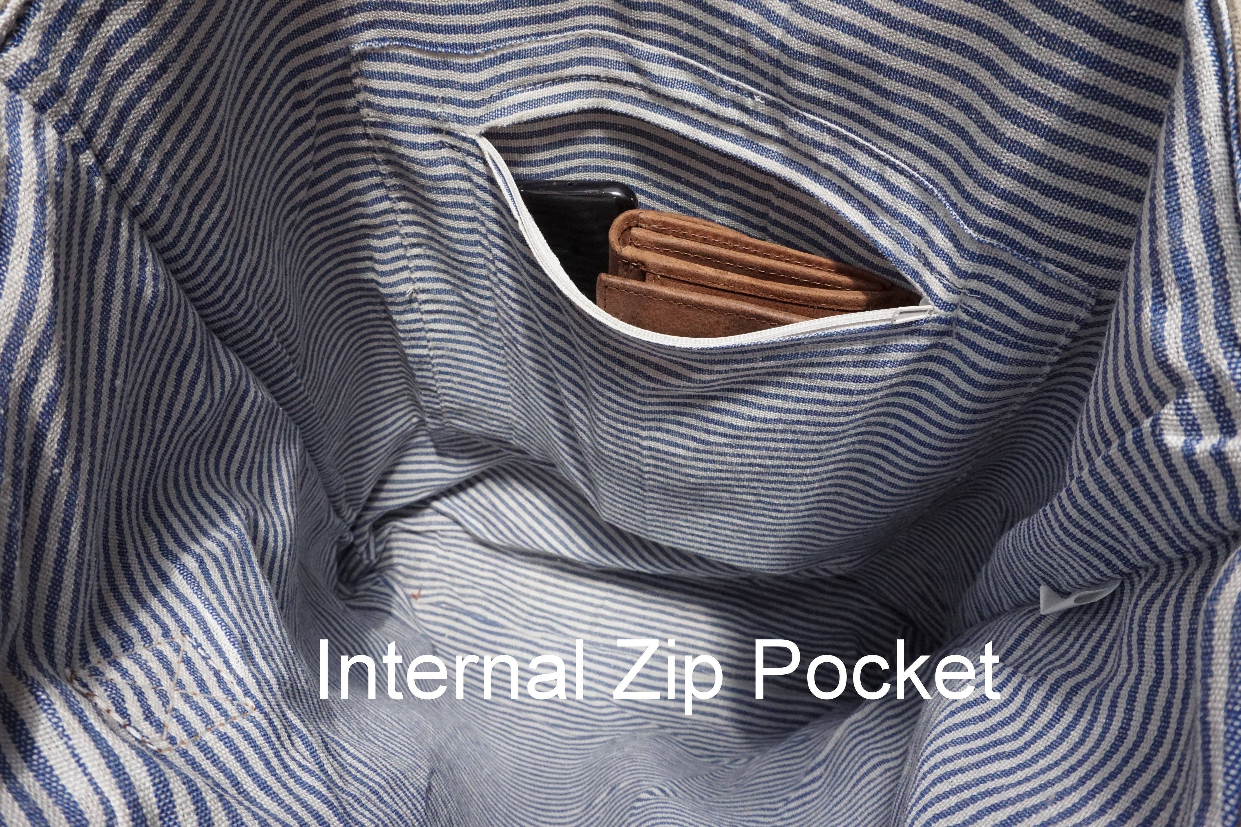 Dorset Bay – wholesale Tote bag – Women's – 'Love' Upcycled Zip Top Canvas Tote (128)4