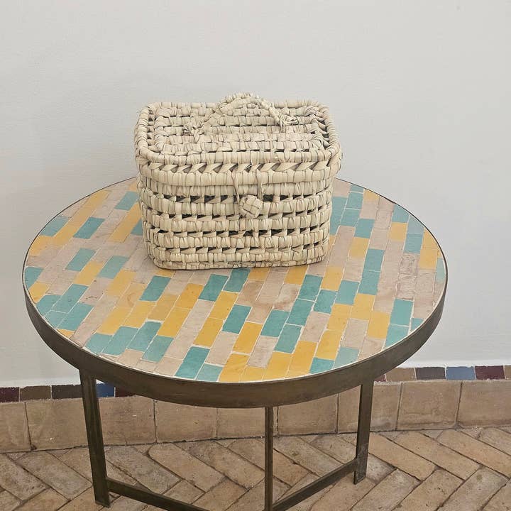 libitiishop - Wholesale Storage Bin - Small Wicker storage trunk - Moroccan Handmade Basket 2