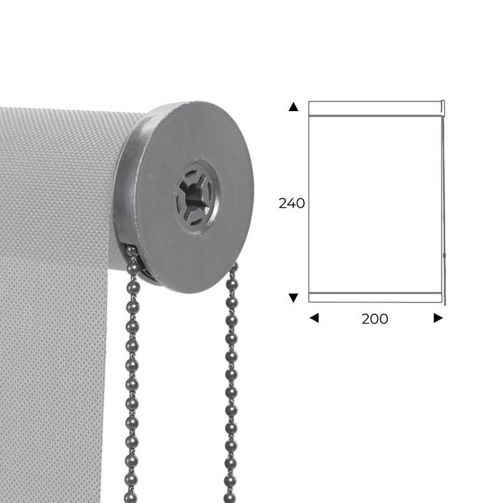 cortina enrollable 200cm perla para venta al por mayor de Rocada Spain