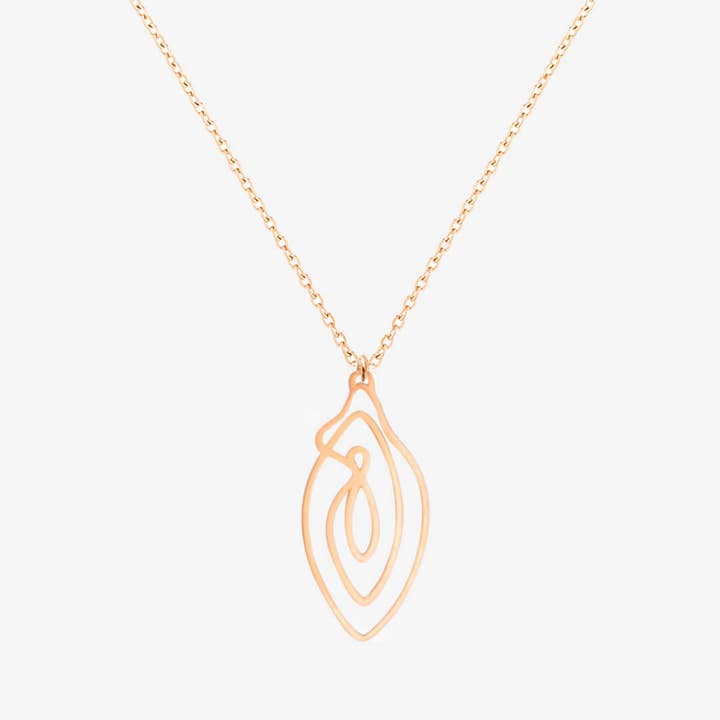 Biird – wholesale Hänge-/berlockhalsband – Vulvii Halsband - Roséguld