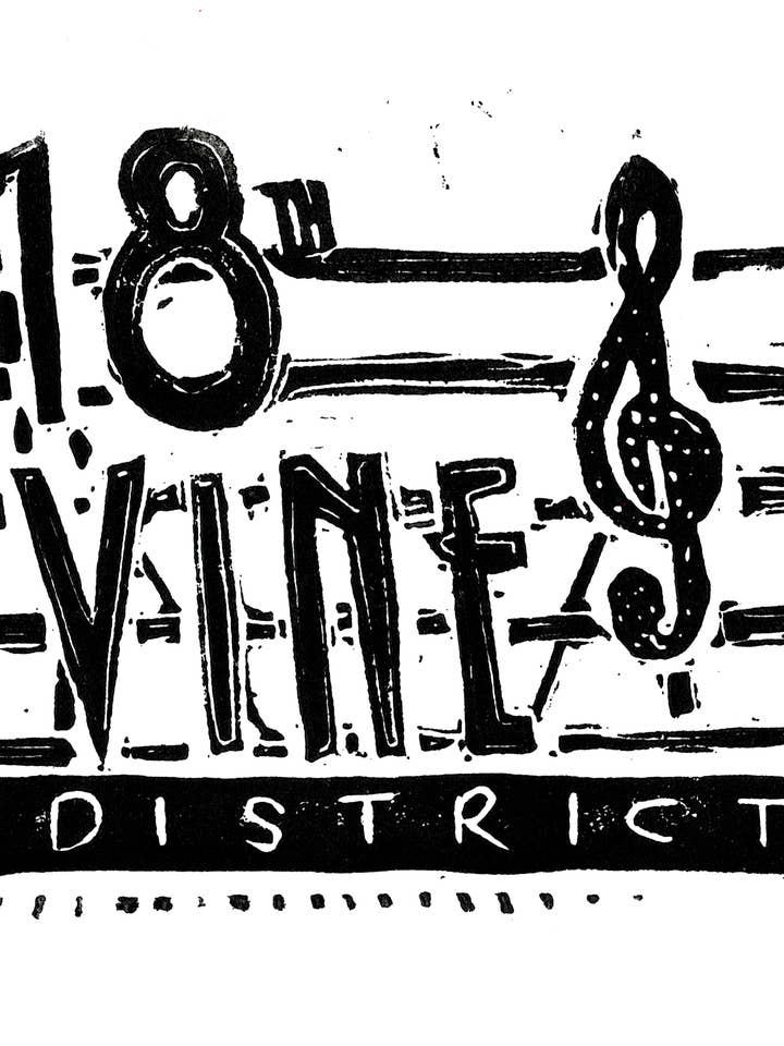 Kansas City 18th & Vine Print (5x7" Digital Reproduction) for wholesale by Art by Nate Crosser