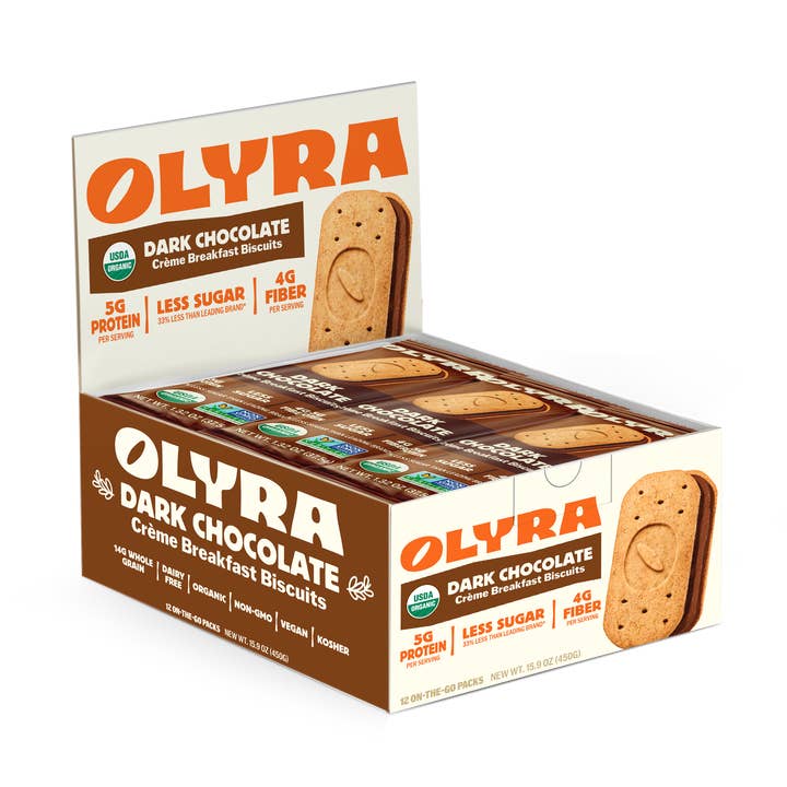 12ct Dark Chocolate Crème Breakfast Biscuits for wholesale by OLYRA