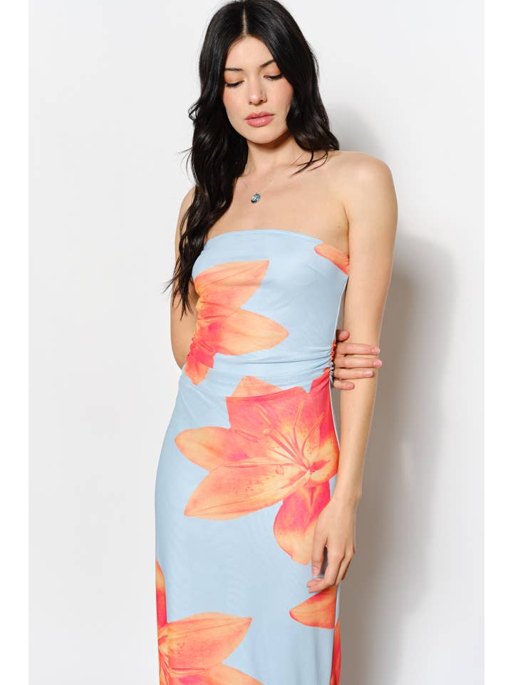 Pretty Garbage - Wholesale Dress - Women's - EVELYN EXCLUSIVE FLORAL PRINT DRESS