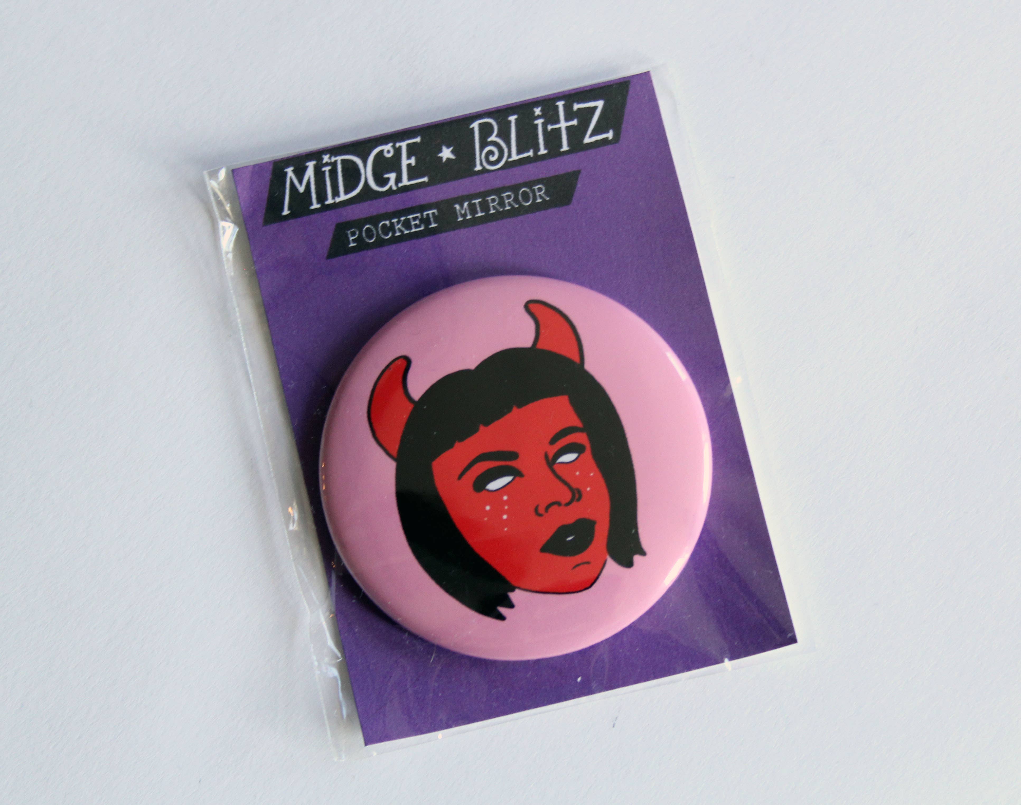 Midge Blitz - Wholesale Compact Mirror - Devil Grrrl Pocket Mirror1