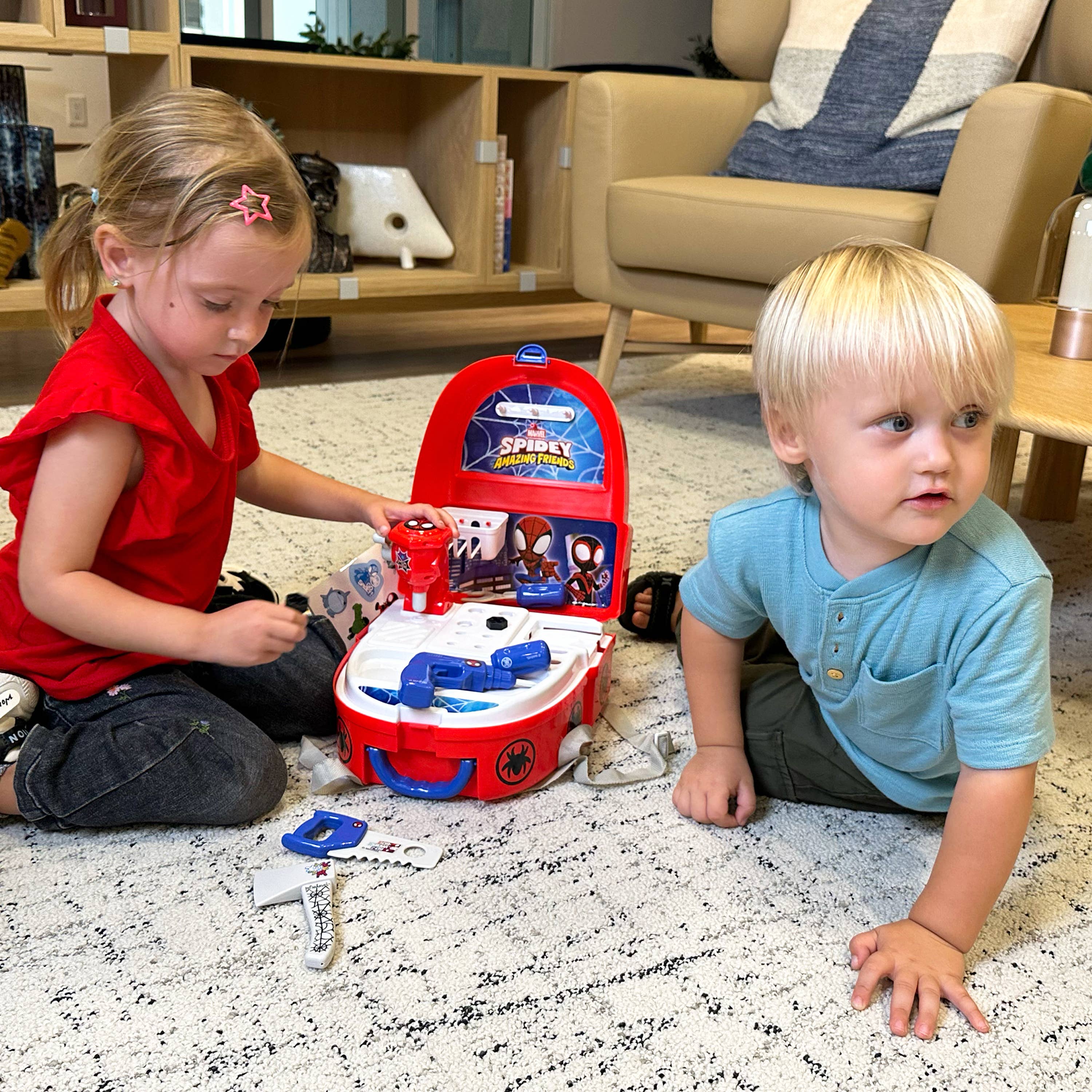 World Tech Toys - Wholesale Toy Set - Kids - Spidey & His Amazing Friends Handyman Backpack 18pc Tool Set5