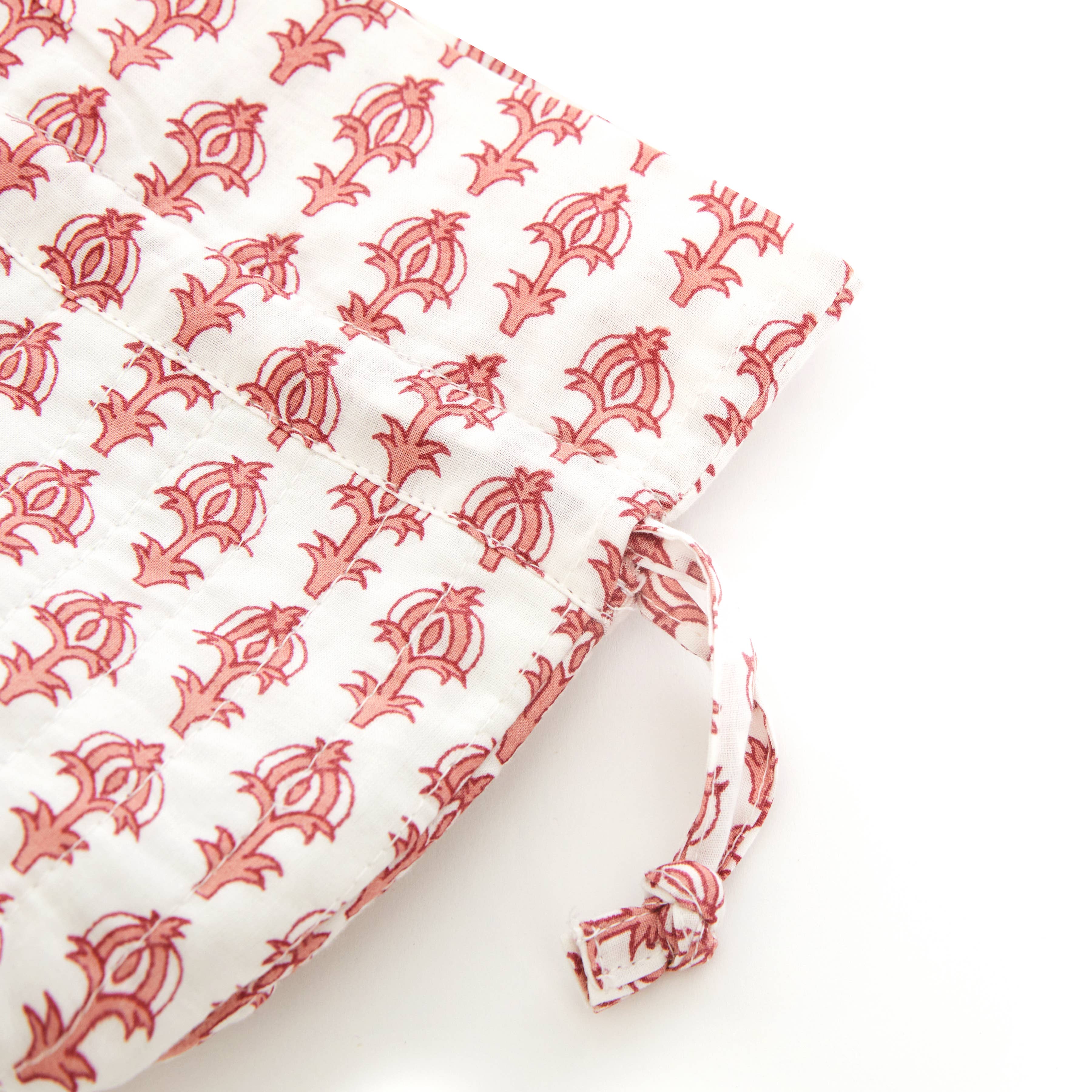 Maison Marigold - Wholesale Drawstring Bag - Women's - St. Barts Pink Travel Bags, Set of 36