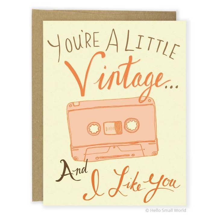 Vintage cassettekaart voor wholesale door Hello Small World
